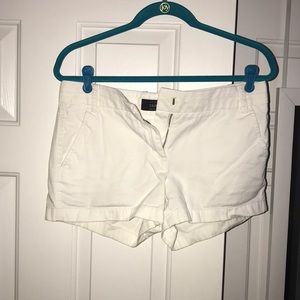 White J. Crew shorts